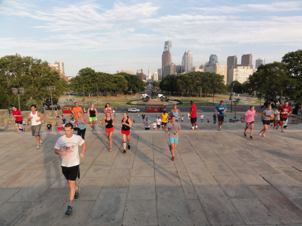 Runners at the Philadelphia Museum of Art